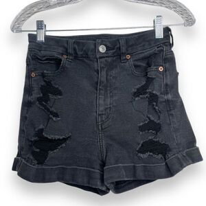 American Eagle Curvy Mom Short Black Wash Size 2